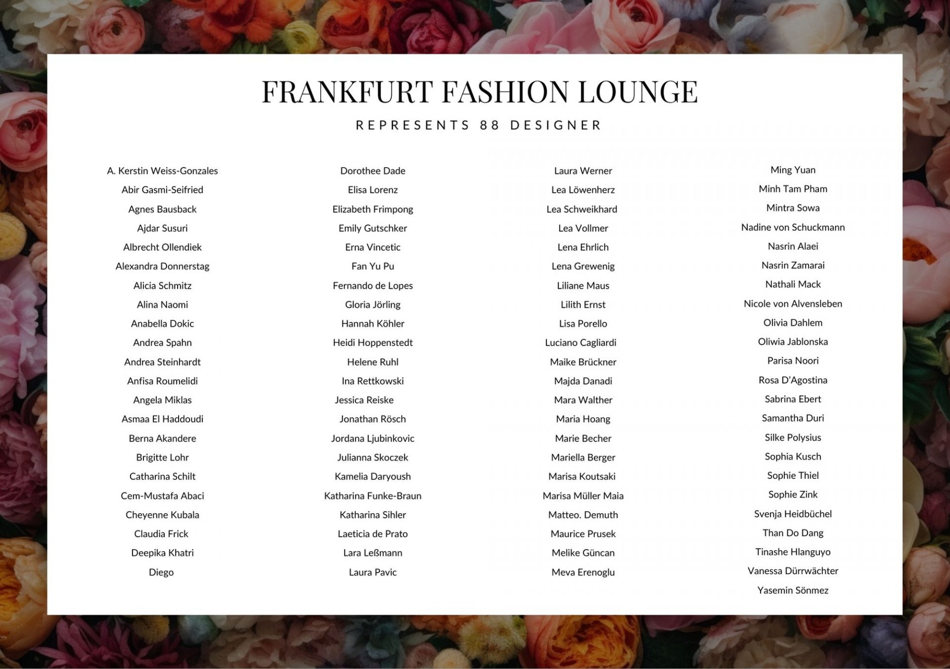 Frankfurt Fashion Week Programm & Tickets Summer 2023
